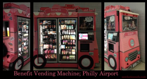 Benefit Vending Machine at Philadelphia airport