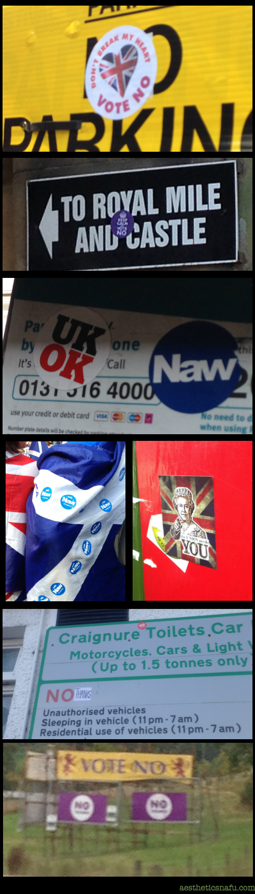 Scotland Independence no signs