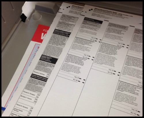Chicago Voting Ballot 2014
